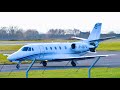 Cessna 560xl citation xls  air hamburg  dcefo at liverpool airport  26012022  departure