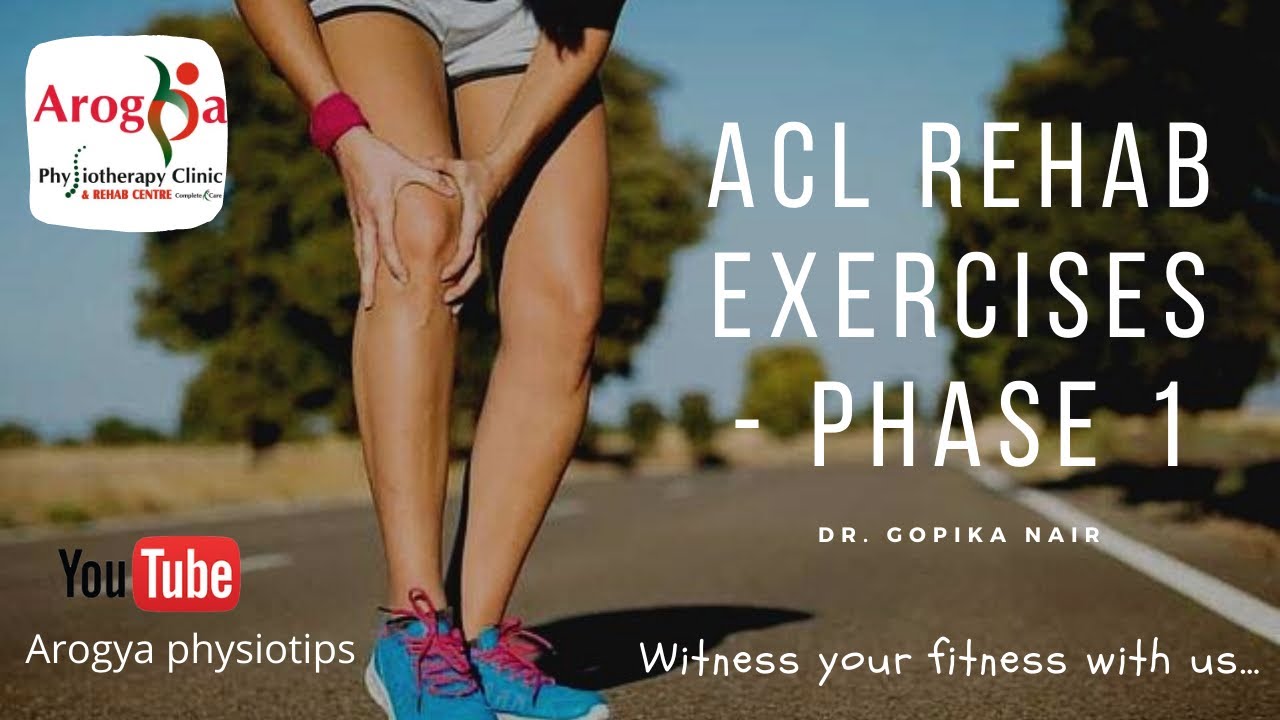 ACL Rehab exercises phase 1 - YouTube