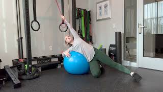 Cobra Pulldown on Stability Ball