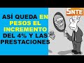 Soy docente as queda en pesos el incremento del 4 y las prestaciones