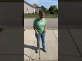 How to walk with a cane?