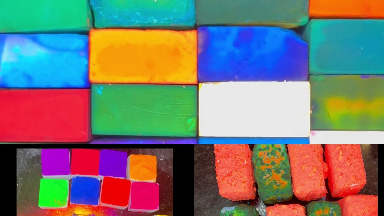 Pasted,holi powder and dyed gymchalk crusing oddly satisfying credit ...
