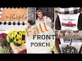 FALL FARMHOUSE FRONT PORCH DECORATE | FALL PORCH IDEAS 2021 / Collab with @Julianne Nichole