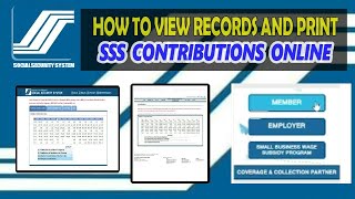 HOW TO VIEW RECORDS AND PRINT SSS CONTRIBUTIONS ONLINE by ChareiTv screenshot 3