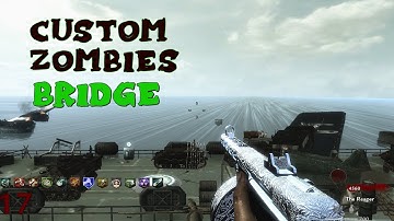 Zombies Bridge With Easter Egg - Call of Duty Custom Zombies Gameplay (COD WAW)