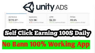 how to earn money online unity self click earning app no bann 100$ Daily screenshot 5