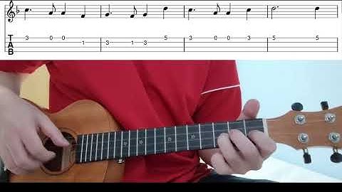 Auld Lang Syne - Easy Beginner Ukulele Tabs With Playthrough Tutorial Lesson