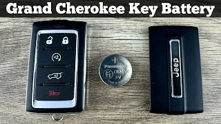 how to replace 2022 - 2024 jeep grand cherokee key fob battery - change replacement remote batteries