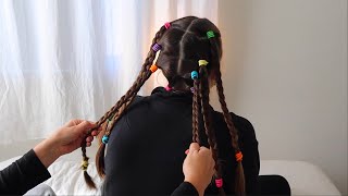 ASMR Hair Play, Brushing And Braiding On Katie For Sleep And Relaxation (whisper) ASMR Hair Play, Brushing And Braiding On Katie For Sleep And Relaxation (whisper)