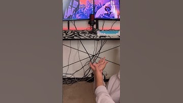 Cable managing set up ￼ #gaming #setup