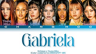 KATSEYE - Gabriela (Young Miko Remix) (Color coded lyrics ENG/ESP/PT-BR)