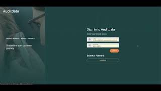 Signing In And Out Of Auditdata Manage Auditdata