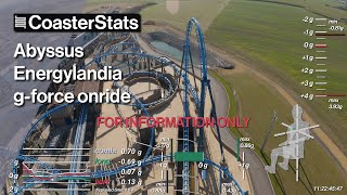 [B-STOCK]ABYSSUS onride with g-force data - ENERGYLANDIA[4K 60FPS]