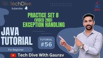Practice set 8 ( video 2nd ) | Exception Handling | Tutorial #56