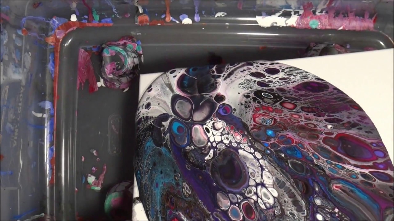 Galaxy Acrylic Pouring Dirty Pour Flip Cup (40) - YouTube