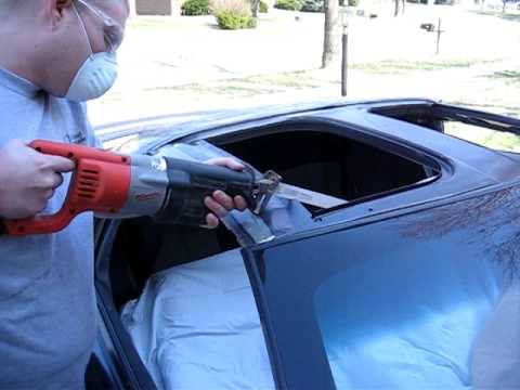 Camaro T Top Conversion Cutting Throuth The Frame Part 1 You
