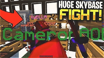 THIS FACTION TRIED STEALING OUR SKYBASE RAID... (INSANE) | Minecraft HCF