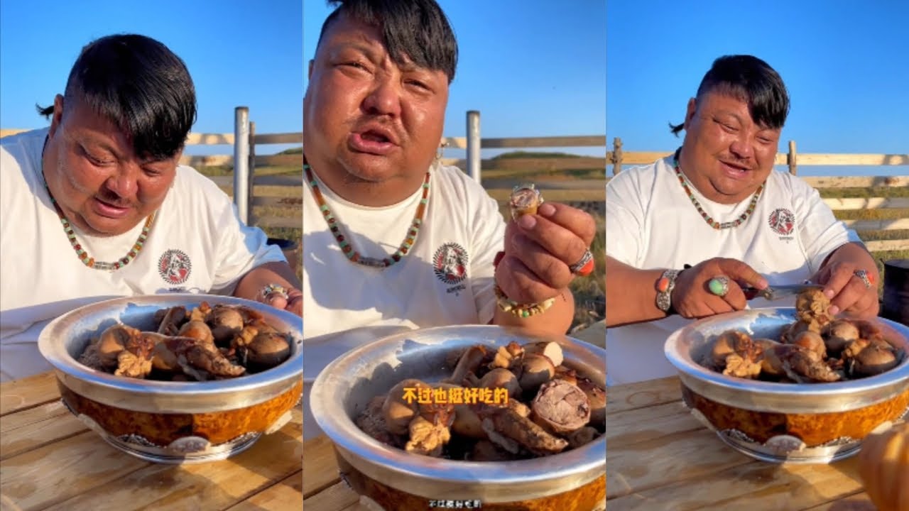 恩克今天意外做了一个干锅肚包肉！【恩克】#野营 #烹饪 #food - YouTube