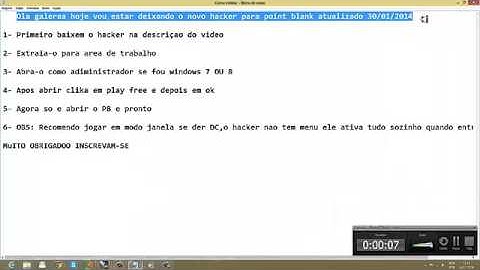 Hacker Atualizado Point Blank 30/01/2014