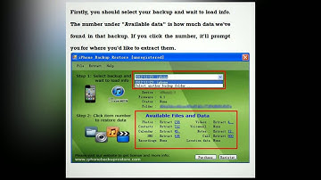How to extract iPhone backup from iTunes to recover video, pictures, SMS, and contacts, etc.