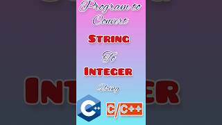 Code to Convert From String to Integer in less than 1 min | #shorts #learn #trending