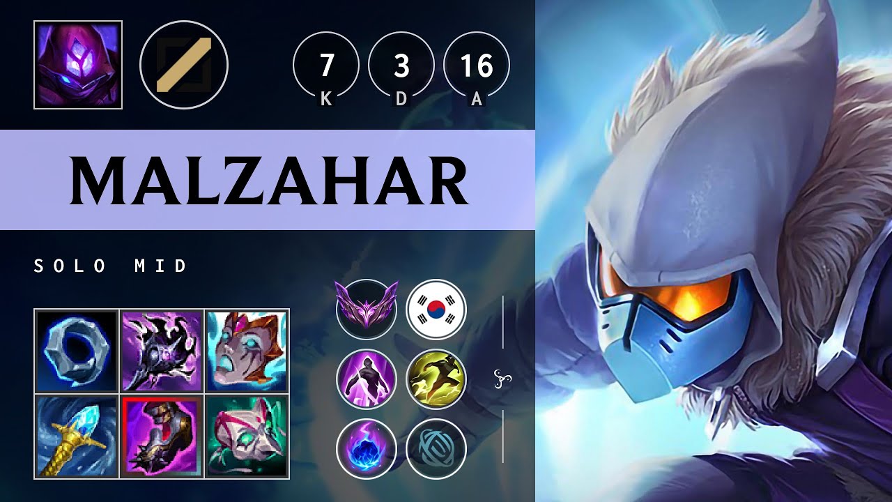 Malzahar Mid vs Xerath - KR Master Patch 25.18