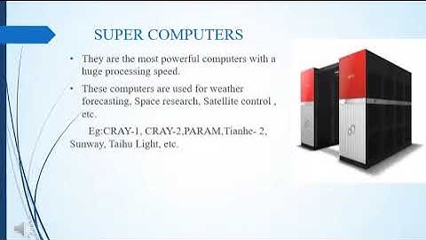 Class - 6 - Chapter 1 - Categories of Computers and Computer Languages