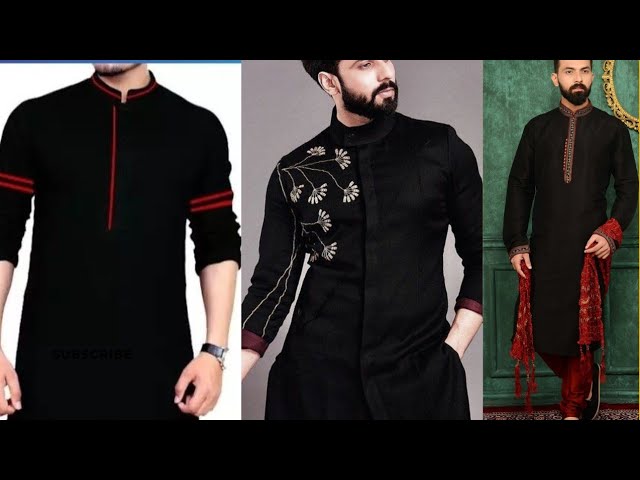 Black Pakistani Embroidered Pant Suit | Indian wedding wear, Designer party  dresses, Black party dresses