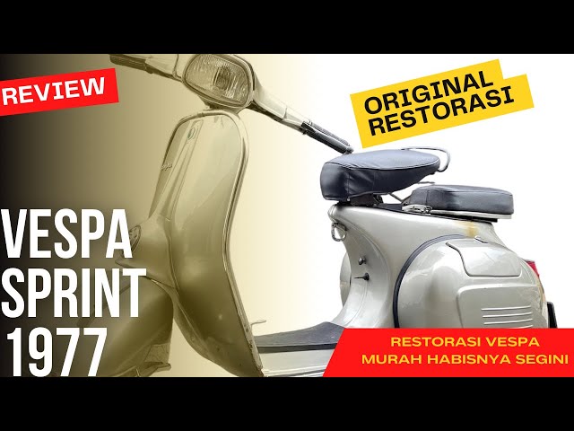 Harga Vespa Sprint 1977 Original Restorasi class=
