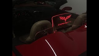 Lighted Corvette Logo Windrestrictor® accessory for the Chevrolet Corvette C5 C6 C7 screenshot 4