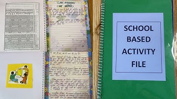 School Based Activity (SBA) File || Hindi Medium || PDF || B.ed ||