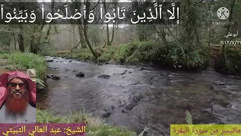 الشيخ عبد العالي الثبيتي..ماتيسر من سورة البقرة...