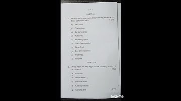Bsc 3rd semester botany core 7 question paper 2025...#botany #students #questionpaper