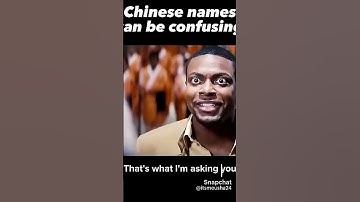 Chinese names can be confusing 😂🤣🤣