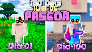 SOBREVIVI 100 DIAS NA ILHA DE PÁSCOA DO MINECRAFT - O FILME