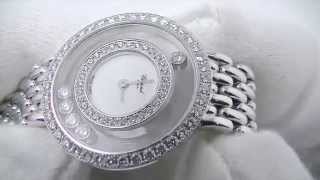 n211 ショパール ハッピーダイアモンド Ref.209064-1001 ホワイトゴールド ダイヤモンド ホワイトダイアル クォーツ 2000年代