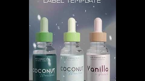 Customizable Dropper Bottle Labels Printable | DIY Dropper Bottle Label Design | 1oz 2oz 4oz Label