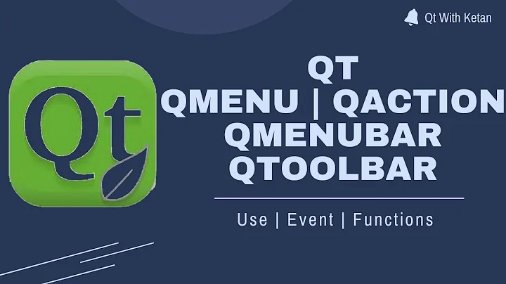 Qt Navigation Bar | QMenuBar | QMenu | QAction | QToolBar | Qt C++ | Qt Creator | Qt Tutorial
