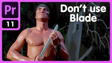 How to edit Faster in Adobe Premiere Pro. Useless Razor Tool