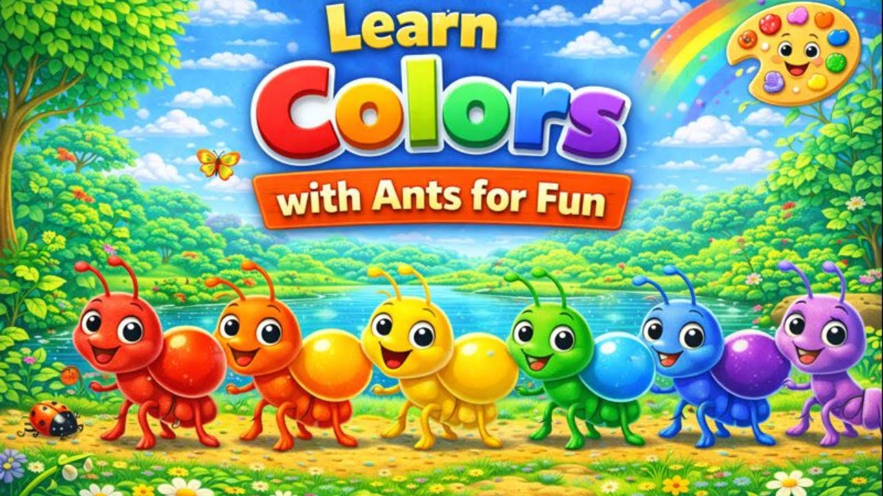 learn colors with ants for fun