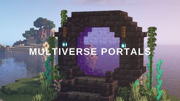 How to use MULTIVERSE PORTALS | Aternos plugin showcase | How to make minecraft server