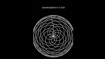 Golden Ratio Spiral Animation at 1.618x Speed | Satisfying Mathematical Art