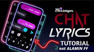 Messenger Chat Lyrics Tutorial edit video (pic xml) #xml #picxml screenshot 4