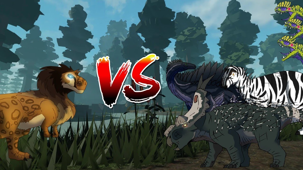 Siamotyrannus VS Miragaia, Maiasaura, Achelousaurus and three Dilophosaurus [ Mesozoico ]