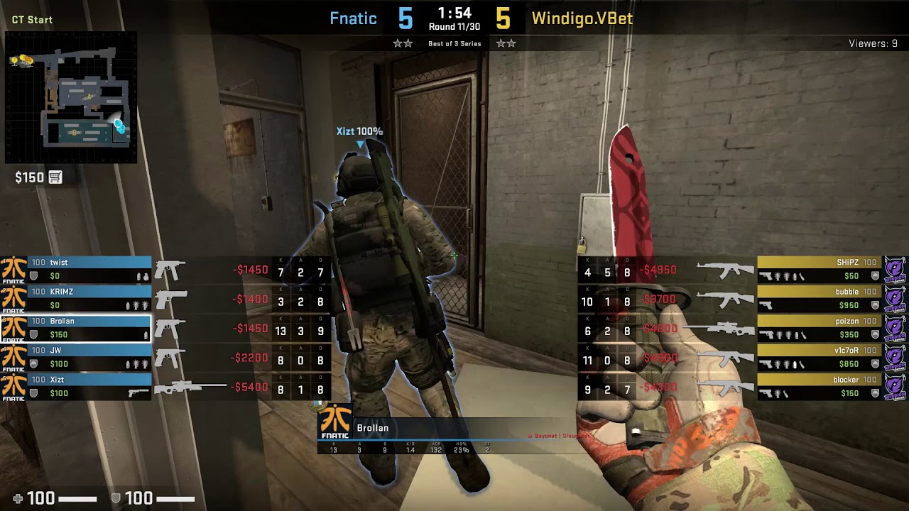 CS:GO POV Demo Fnatic Brollan (35/20) vs Windigo (de_train) - YouTube