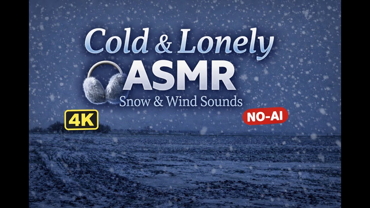Cold & Lonely Winter ASMR ️ Snow & Wind Sounds 💨 | 4K • NOT AI ...