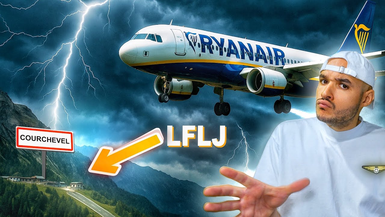 Poser un A320 à Courchevel