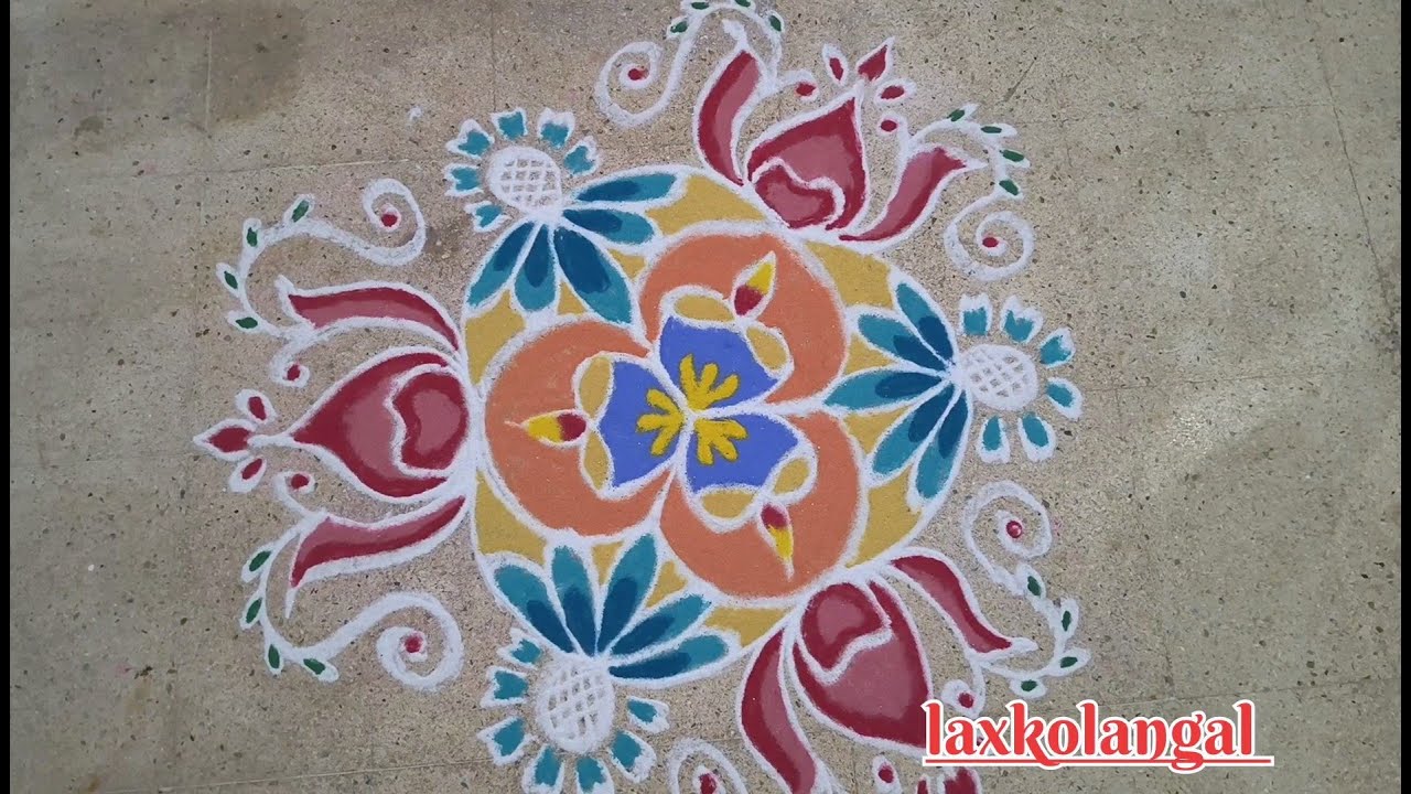💖🪔பொங்கல 3d கோலம் 💖🪔 pongal 3d rangoli 💖🪔 sankranthi mugglu 💖🪔 Flower rangoli 💖🪔 laxkolangal 💖🪔