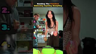 Ranking The Funniest unboxing squishy dumpling unboxing moments 🥟💥 #shorts #glitterdumpling #squishy