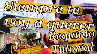 Video thumbnail of "Siempre te voy a querer - Guitarra Requinto  Tutorial - Calibre 50"